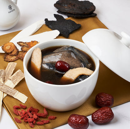 Black Chicken Herbal Soup (药材乌鸡汤)